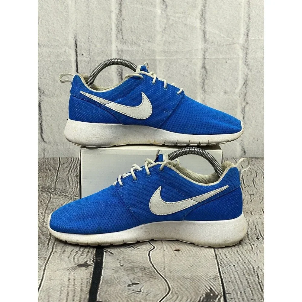 Nike Roshe One 599728 422 Running Training Mesh Sneakers Blue Athletic Size 6.5Y